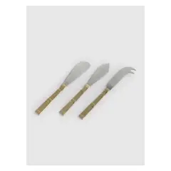 LOUNGE - Set Cuchillos Bicolor Plateado