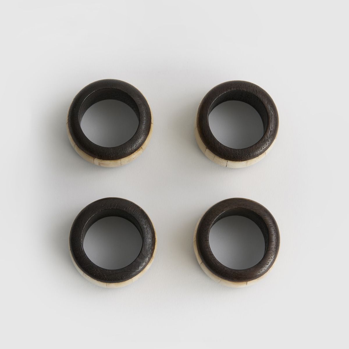 LOUNGE - Set Porta Servilletas Anillos Madera LOUNGE