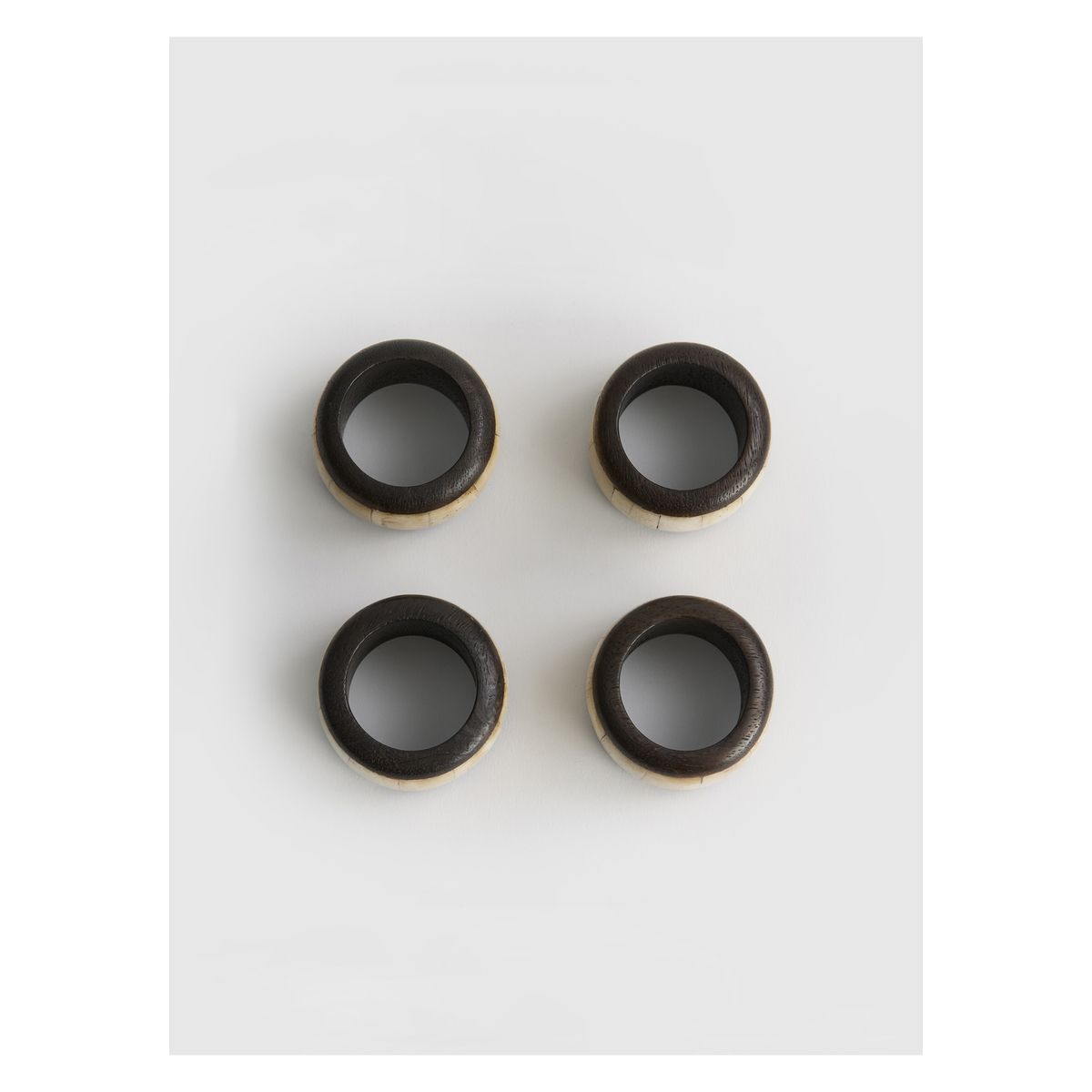 LOUNGE - Set Porta Servilletas Anillos Madera LOUNGE