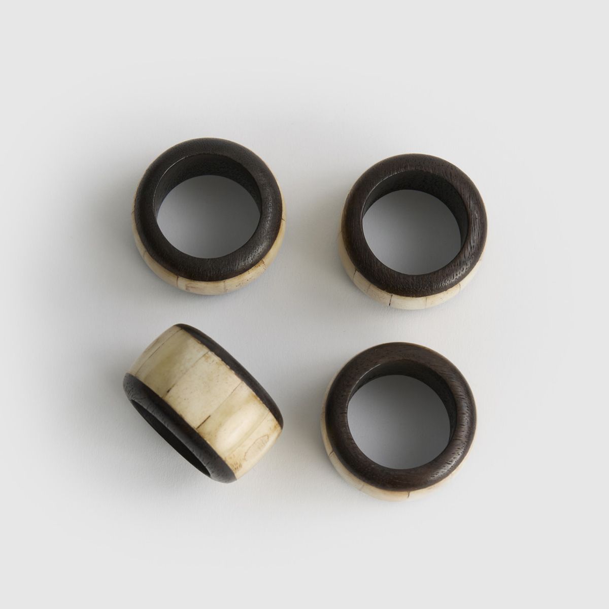 LOUNGE - Set Porta Servilletas Anillos Madera LOUNGE