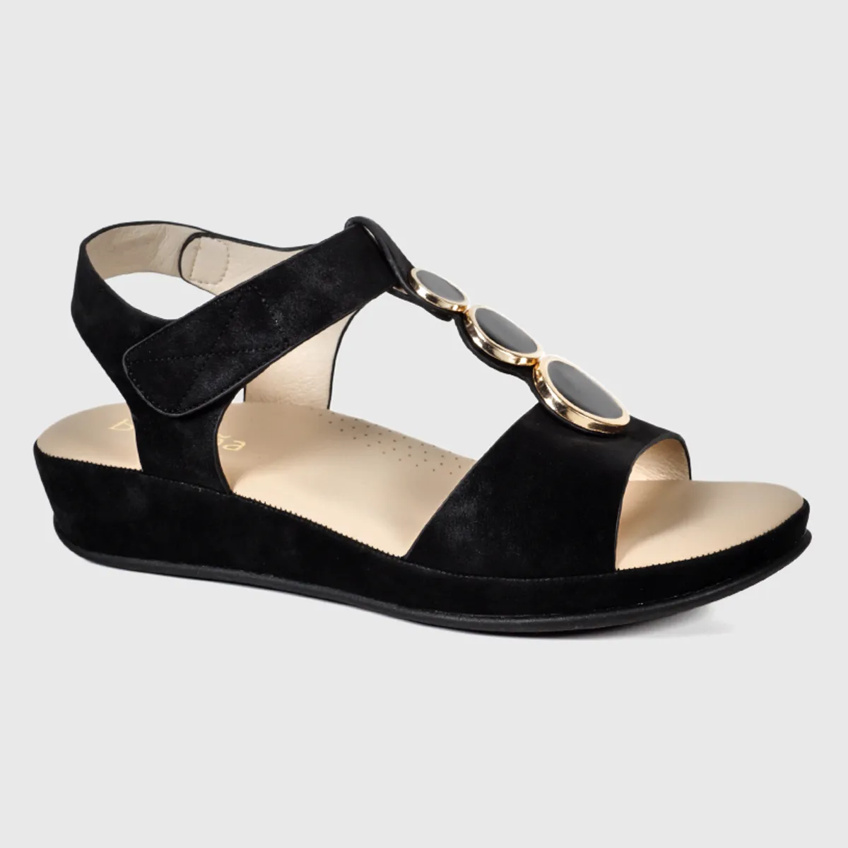 BEGOÑA - Sandalia Butis Negro BEGOÑA