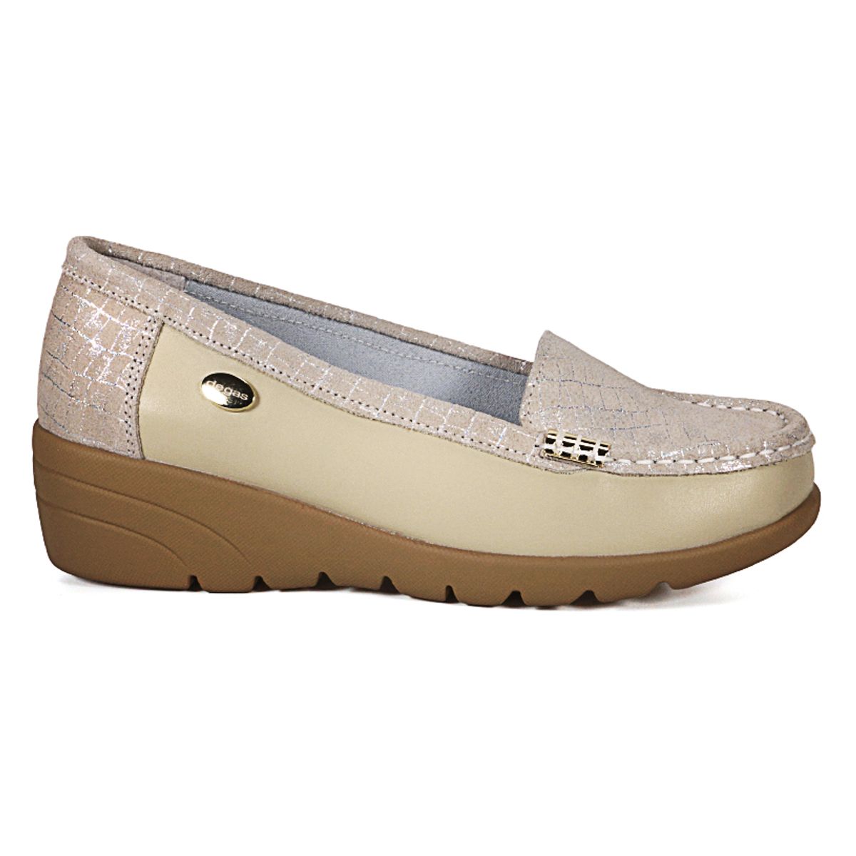 DEGAS - Mocasín Cuero Eliette Beige DEGAS
