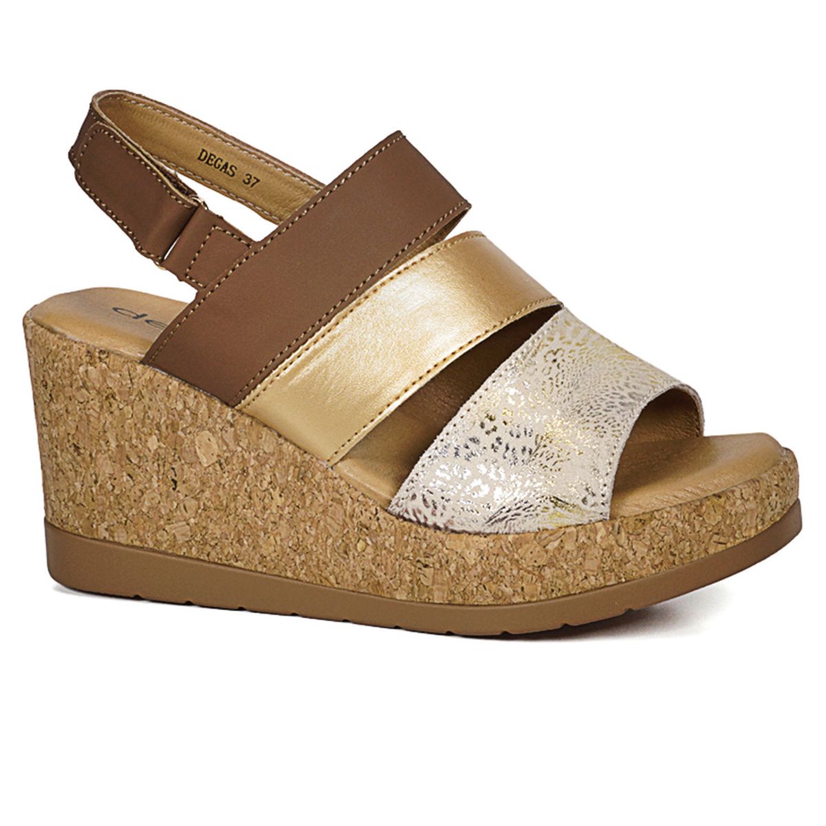 DEGAS - Sandalia Cuero Dava Bronce DEGAS