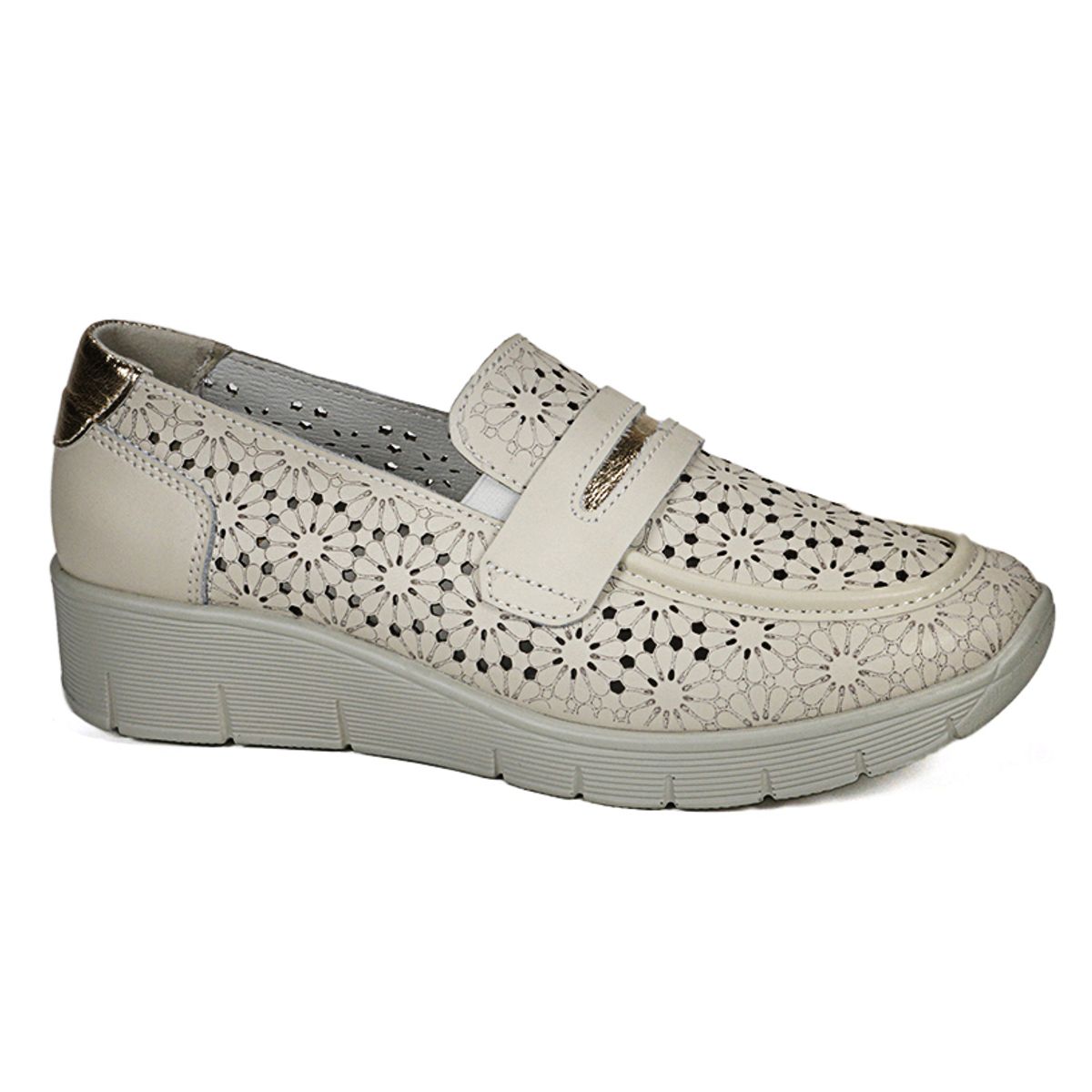 DEGAS - Mocasín Cuero Inaya Beige DEGAS