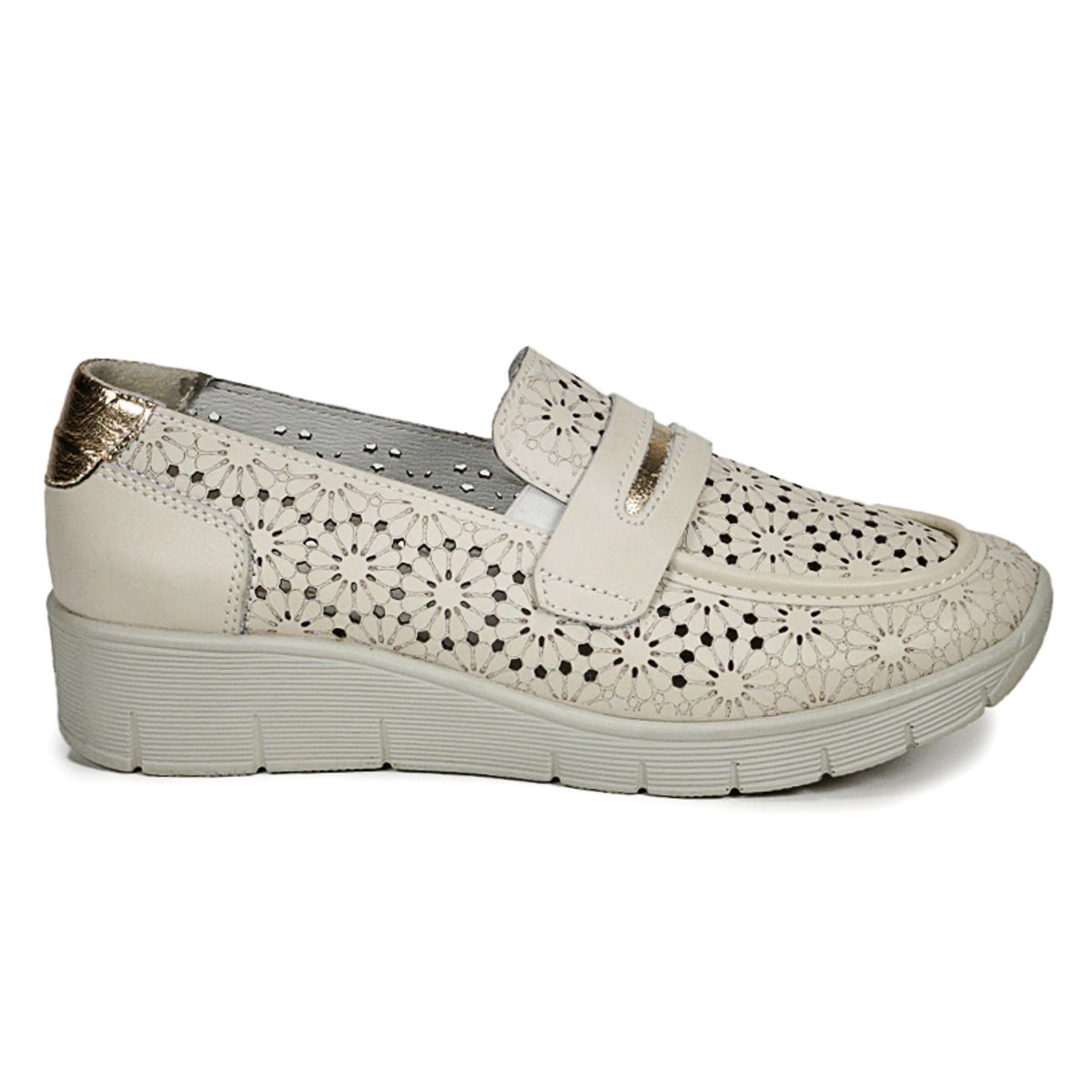 DEGAS - Mocasín Cuero Inaya Beige DEGAS