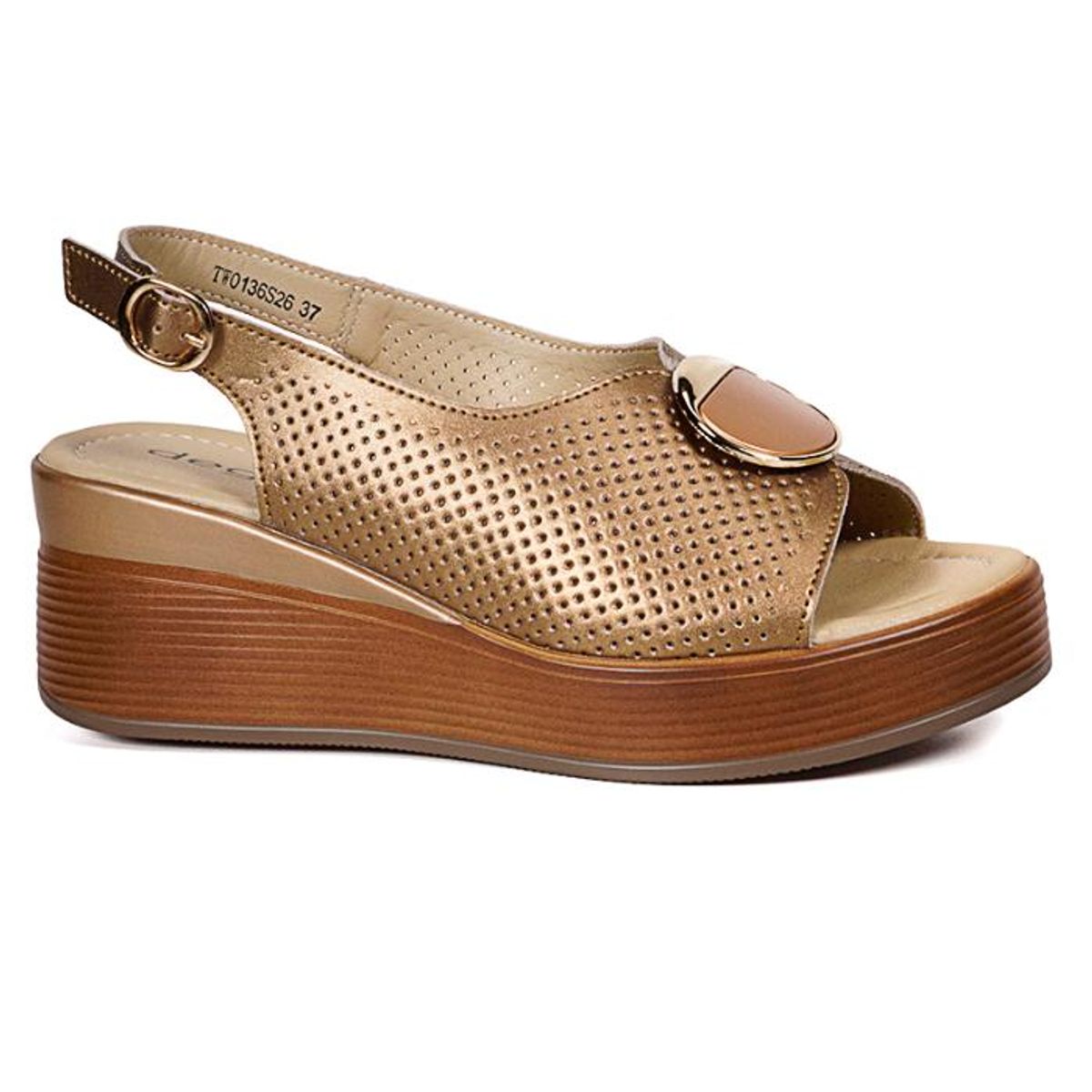 DEGAS - Sandalia Cuero Ayana Bronce DEGAS