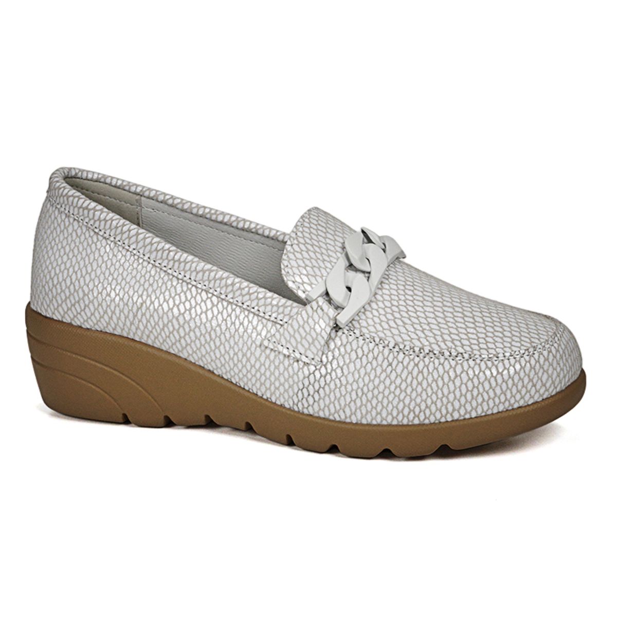 DEGAS - Mocasín Cuero Hadassa Blanco DEGAS