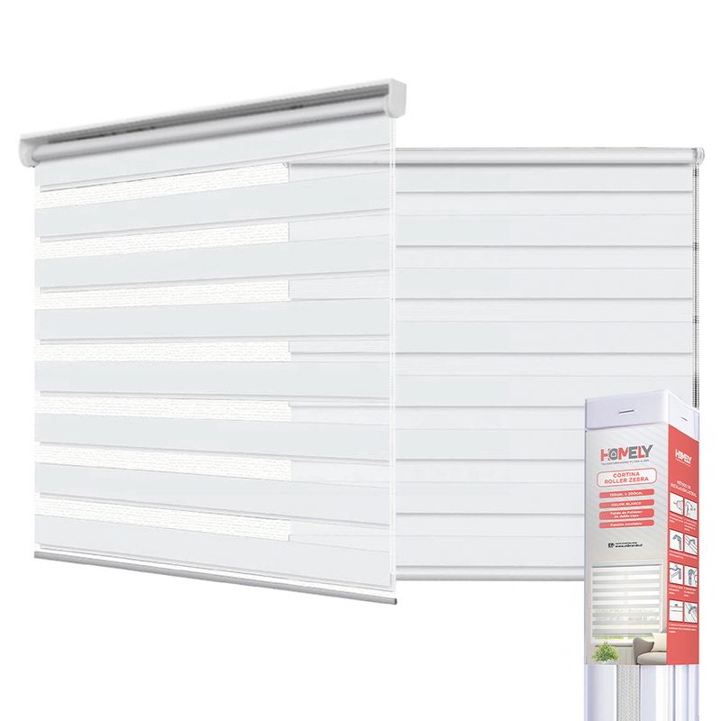 HOMELY - Cortinas Roller Duo 100% Dia y Noche Zebra 150x200cm Homely