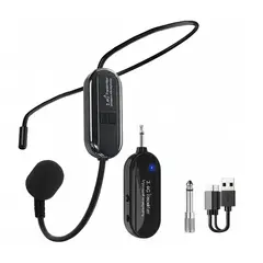 GENERICO - Sistema De Micrófono Con Auriculares Inalámbricos Portátiles