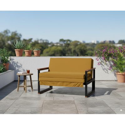 Imagen 2 del producto SOFA FUTON FOLK 1PZA MOSTAZA