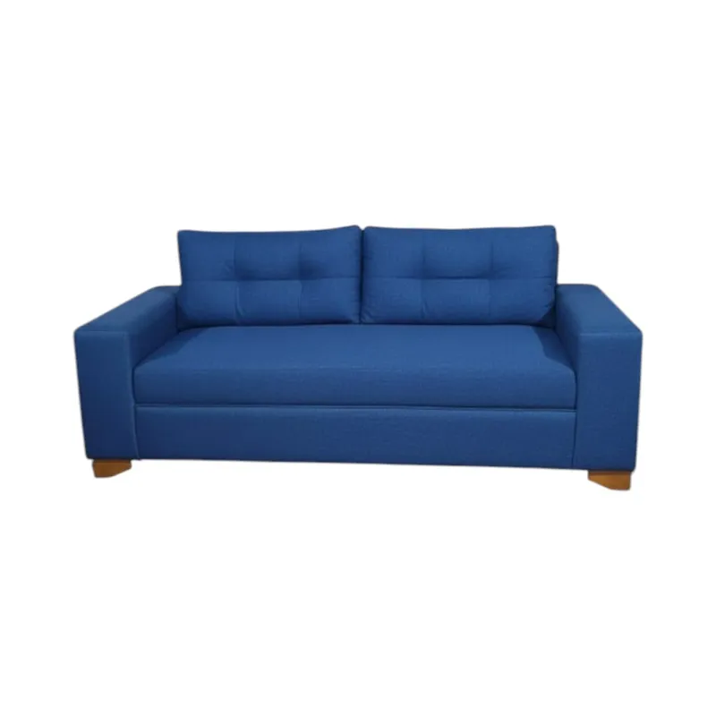 DISEÑOS VALESTRINI - SOFA PARIS TRES CUERPOS LINO AZUL