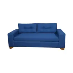 DISEÑOS VALESTRINI - SOFA PARIS TRES CUERPOS LINO AZUL
