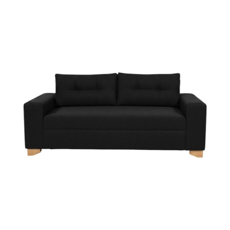 SOFA PARIS DOS CUERPOS LINO NEGRO Negro