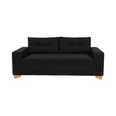 DISEÑOS VALESTRINI - SOFA PARIS TRES CUERPOS LINO NEGRO