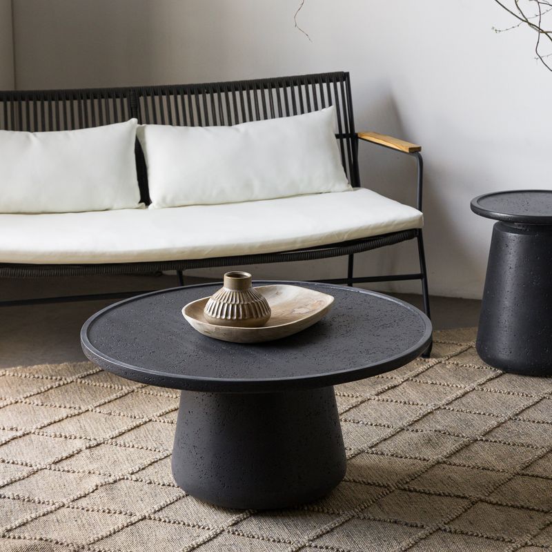 AMOBLE - Mesa De Centro Baztan Negra Amoblé