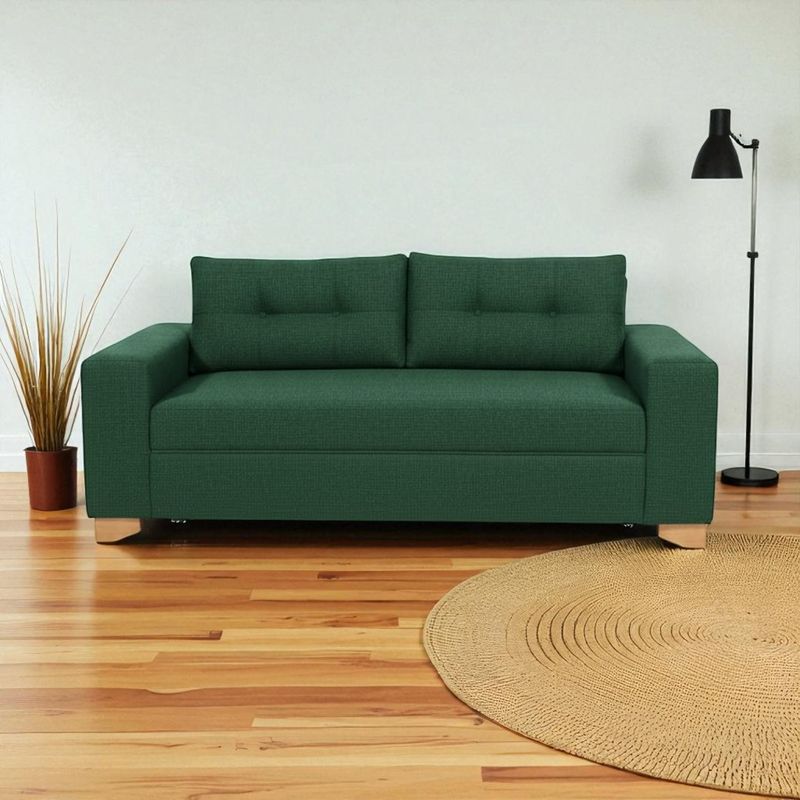 DISEÑOS VALESTRINI - SOFA PARIS DOS CUERPOS LINO VERDE