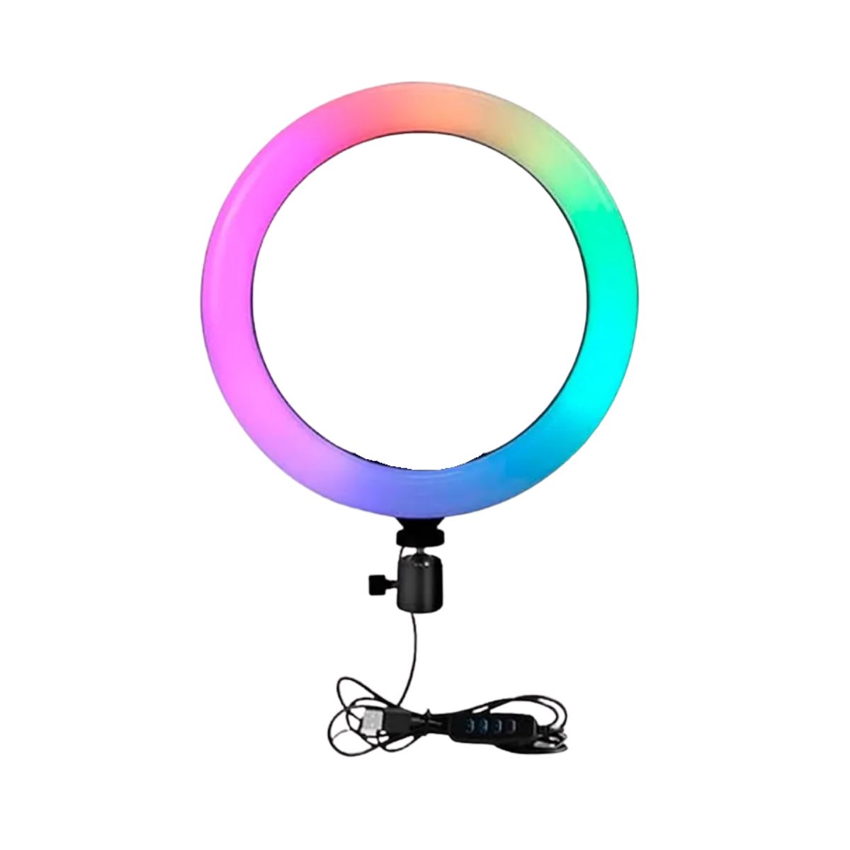 GENERICO - Aro Luz Led Multicolor Rgb Garbación De Videos Tiktok 10
