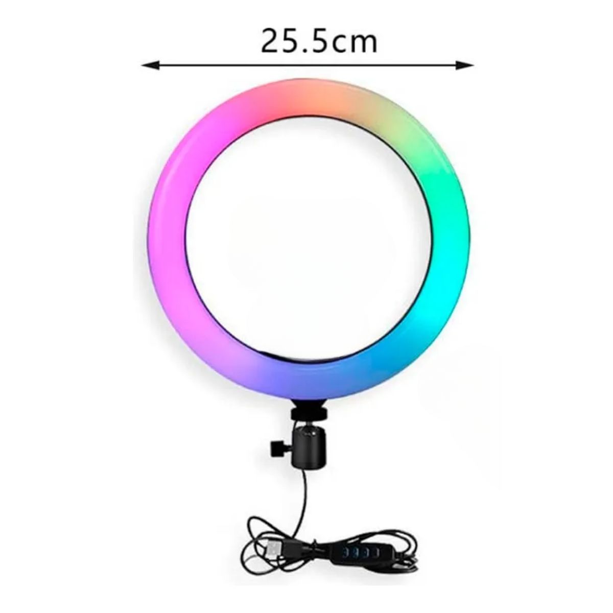 GENERICO - Aro Luz Led Multicolor Rgb Garbación De Videos Tiktok 10
