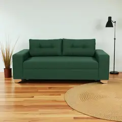 DISEÑOS VALESTRINI - SOFA PARIS TRES CUERPOS LINO VERDE