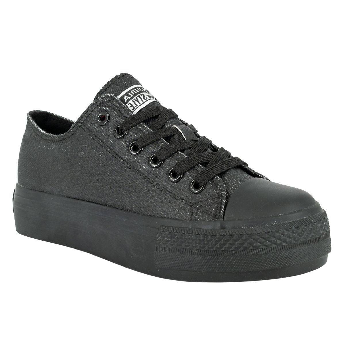 ALQUIMIA - Zapatilla Mujer Negro Loch Alquimia