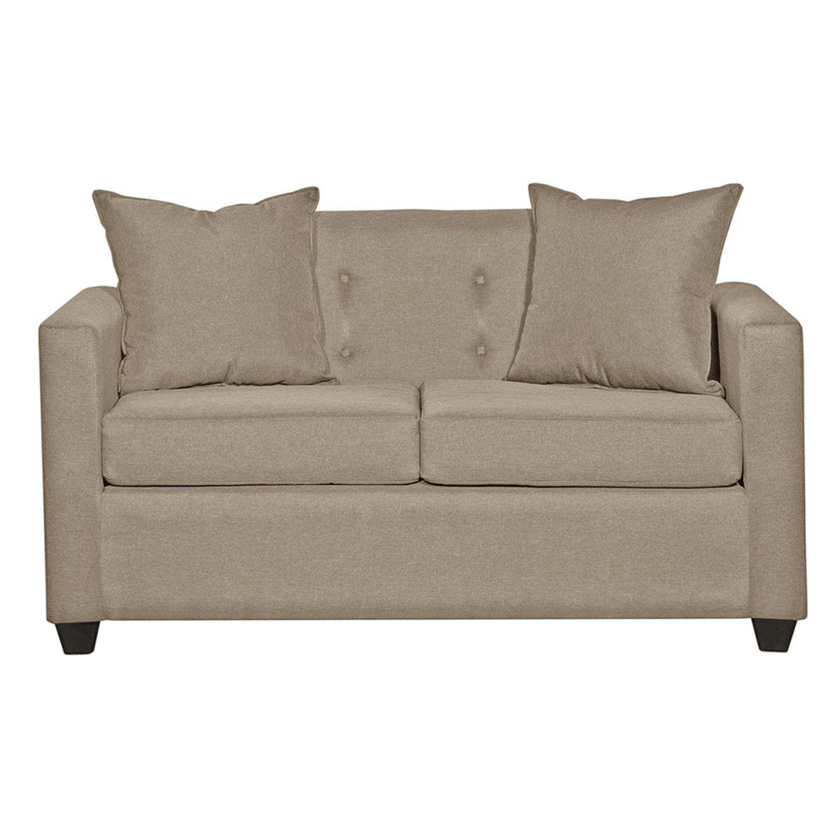 MASEL - Sofá 2c  Gramado tela Beige 130x70x83