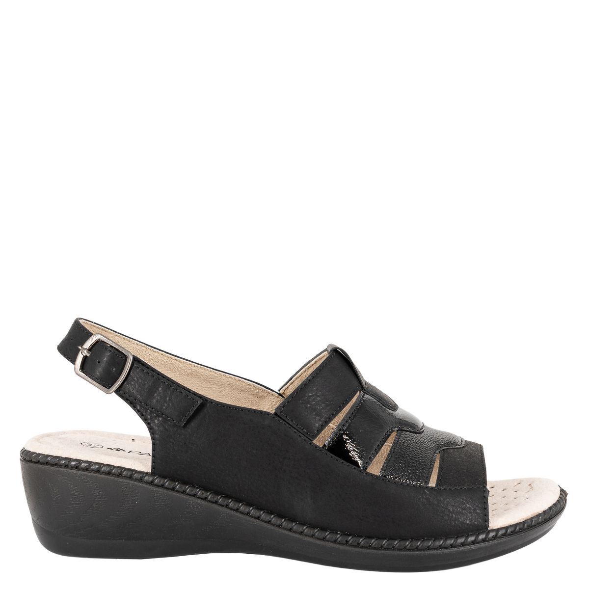 PASSER - Sandalia Mujer Negro Lago Passer