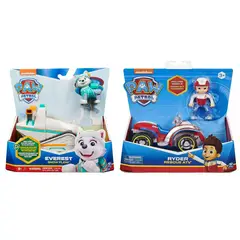 PAW PATROL - Pack Vehículo Básico Everest + Ryder