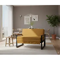 RECUTEX - SOFA FUTON FOLK 2PZA MOSTAZA