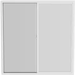 WINTEC - Ventana de pvc 1hoja movil termopanel blanco 100x100 cm.