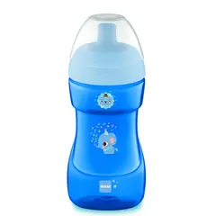 MAM - Vaso Antiderrame Boquilla Dura Sport 12M+ 330 ml Azul