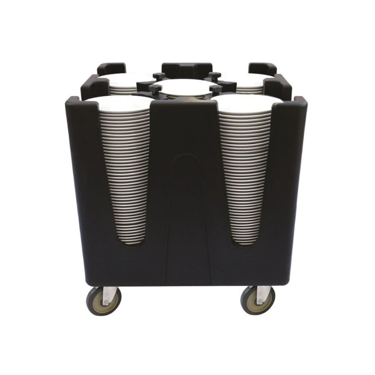 GENERICO - Carro Porta Platos Ajustable Negro