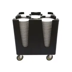 GENERICO - Carro Porta Platos Ajustable Negro