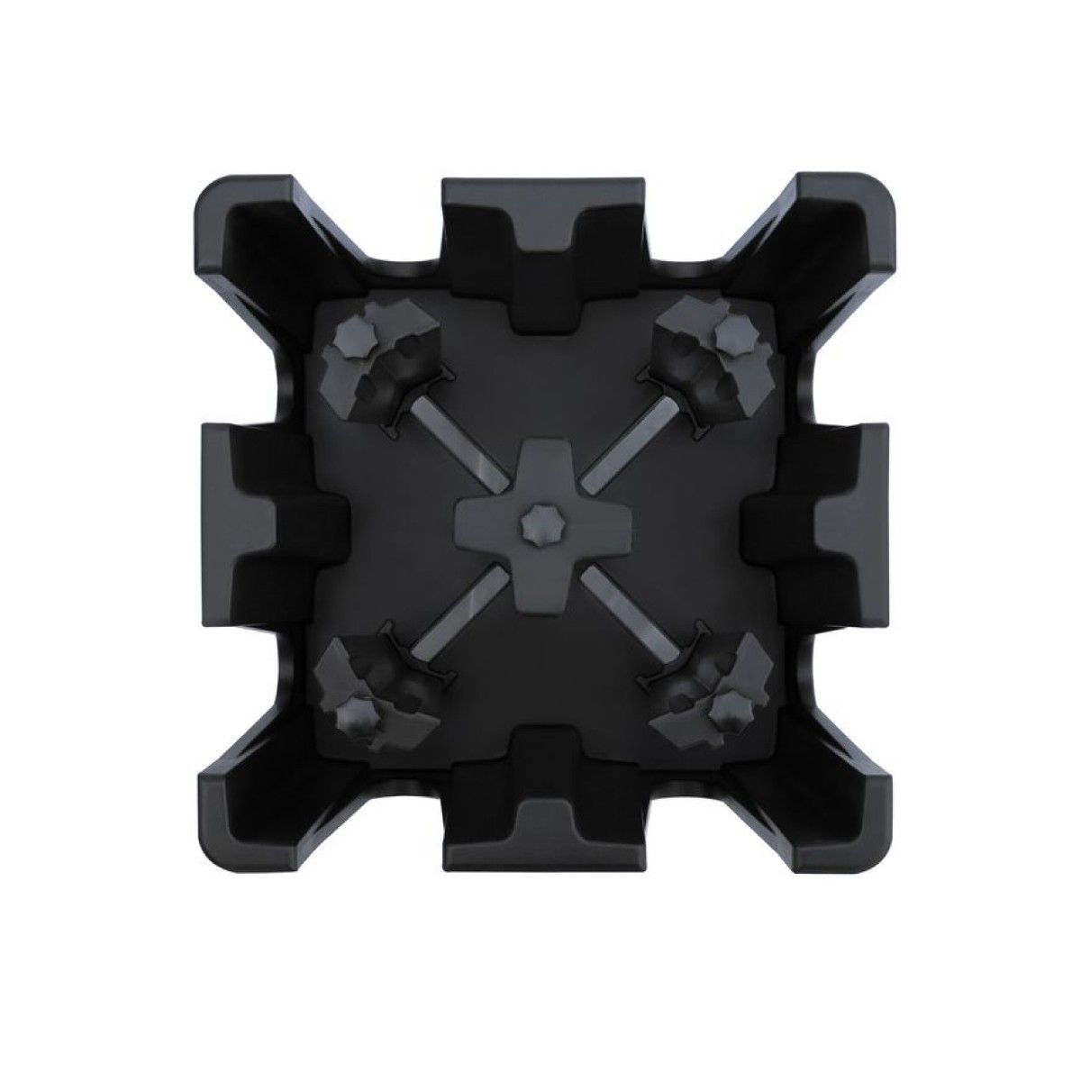 GENERICO - Carro Porta Platos Ajustable Negro