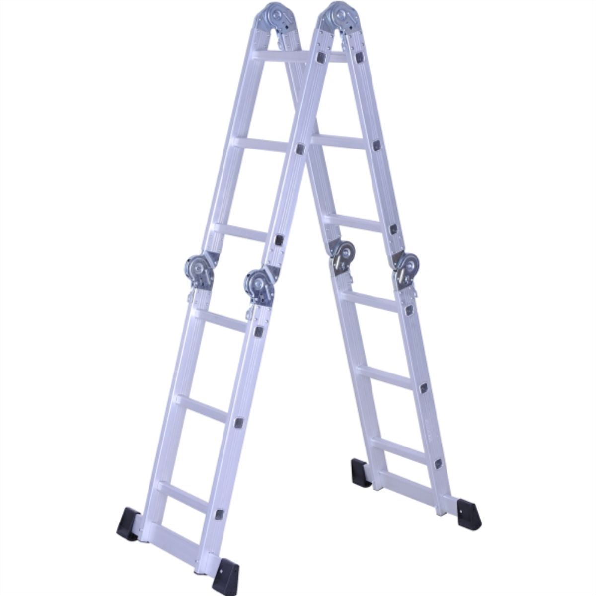 PRORAMP - Escala articulada aluminio 12 peldaños  multiproposito