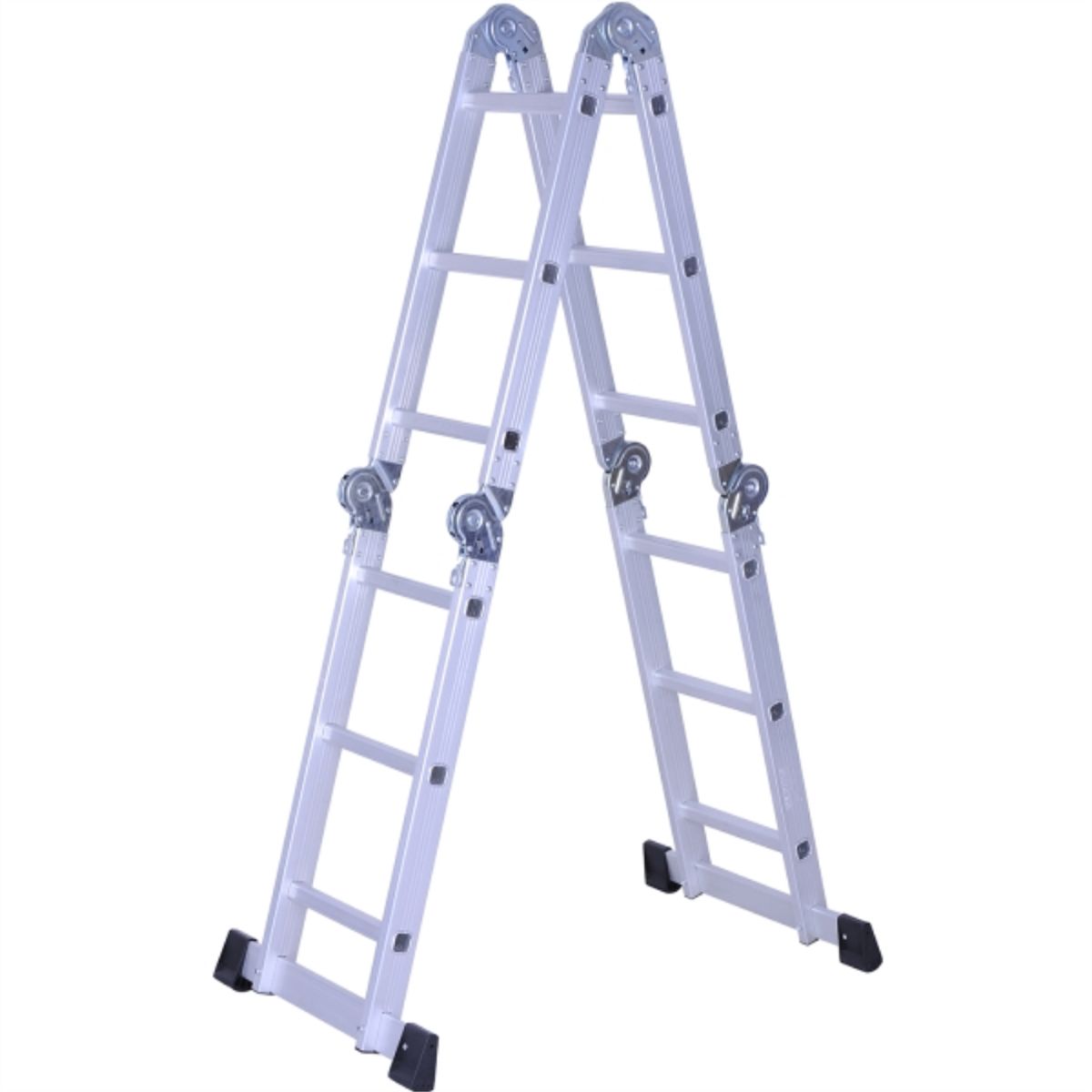 PRORAMP - Escala articulada aluminio 12 peldaños  multiproposito