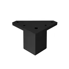 KUTZ - Pata cuadrada abs negra 40x60mm albufera