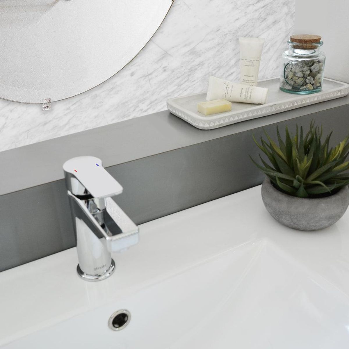 STRETTO - Monomando Lavatorio Llave Grifo Modelo Napoles Stretto