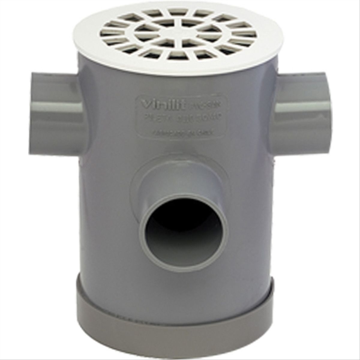 VINILIT - Pileta pvc sanitario gris 110mm 3 salidas 50/40mm