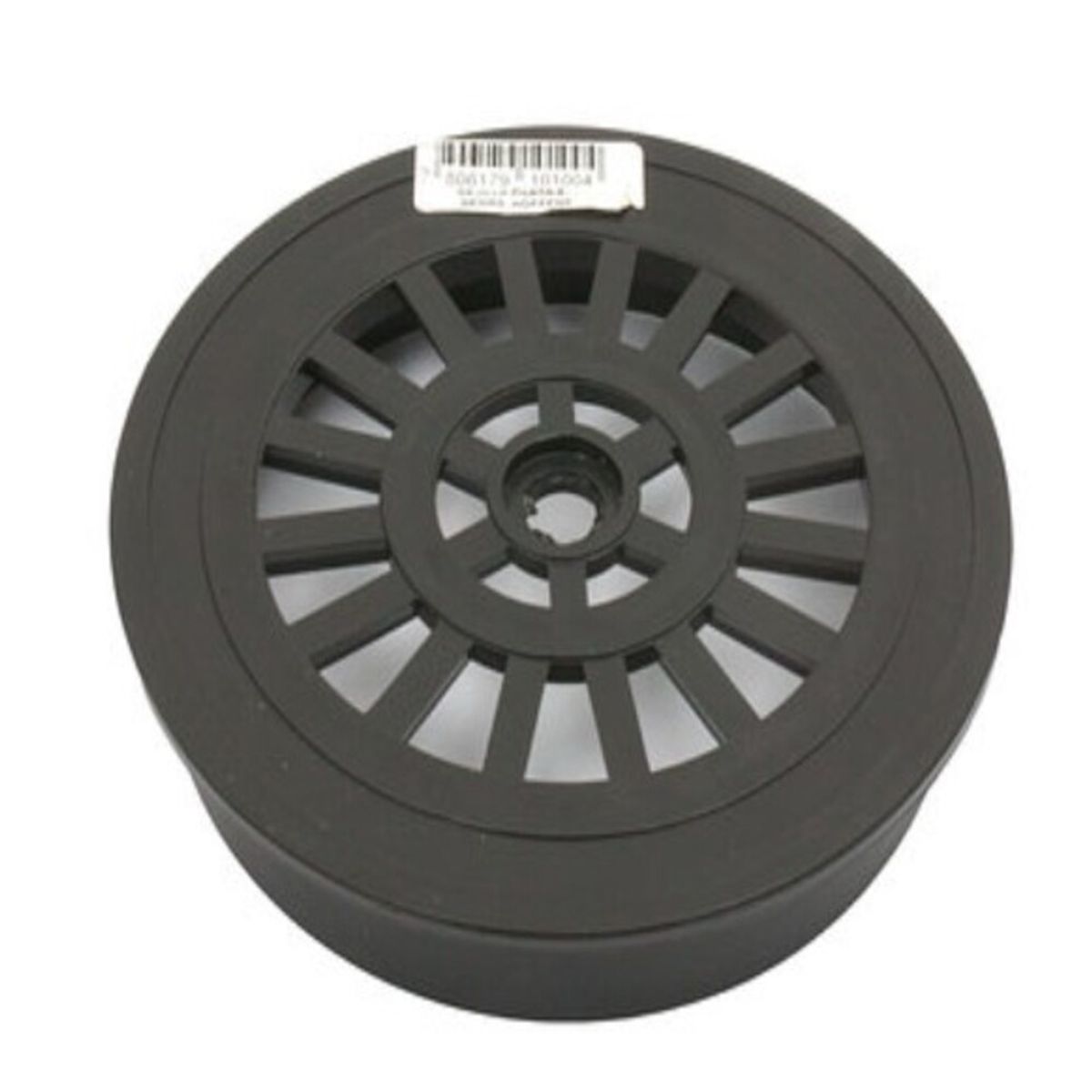 HOFFENS - Tejilla PVC redonda negra 4"