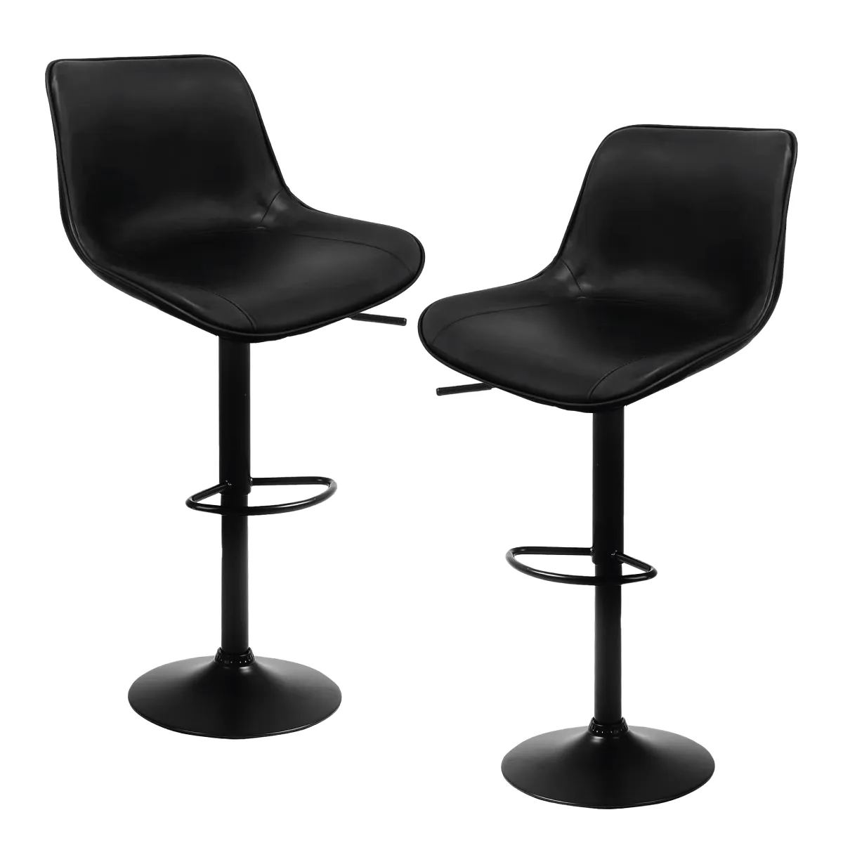 HOMELY - Taburete Silla De Bar Homely Altura Regulable Cocina Americana 80cm X2