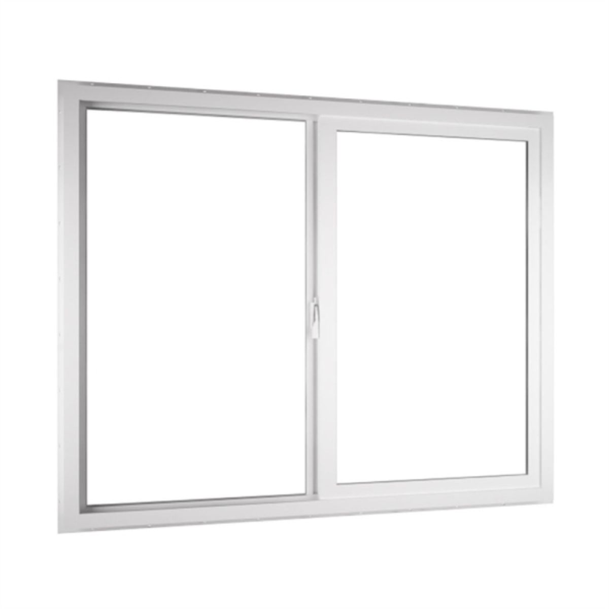 WINTEC - Ventana basica PVC blanco cristal incoloro corredera 121x100cm