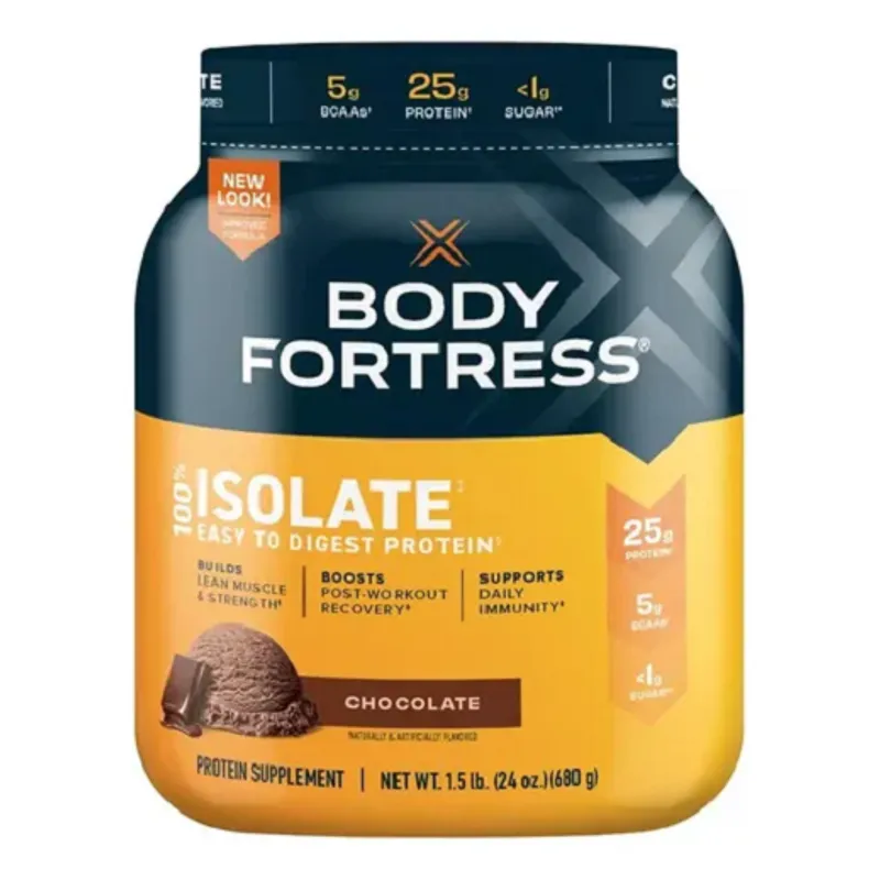 GENERICO - Body Fortress 100% Isolate Protein 1.5 lb- Chocolate