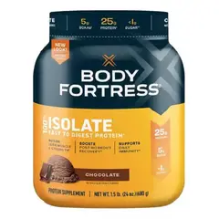 GENERICO - Body Fortress 100% Isolate Protein 1.5 lb- Chocolate