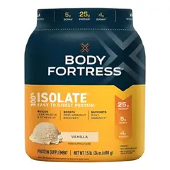 GENERICO - Body Fortress 100% Isolate Protein 1.5 lb- Vainilla
