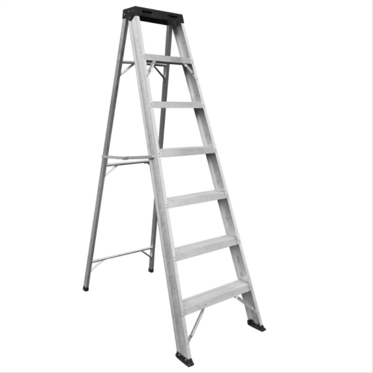 PRORAMP - Escalera tijera aluminio 7 peldaños