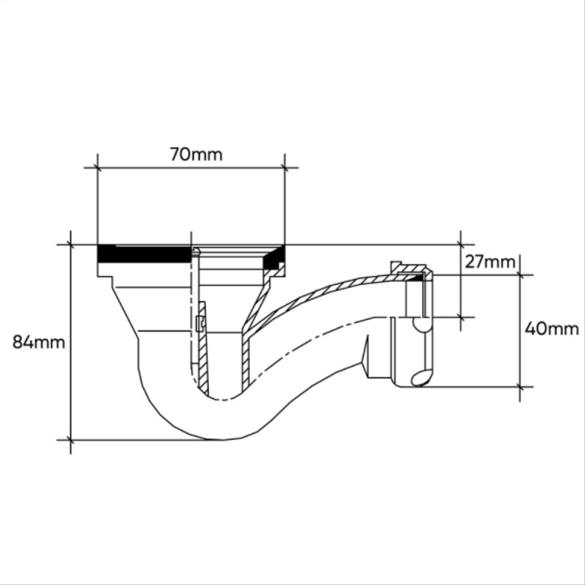 VINILIT - Desague receptaculo 11/4 vinilit