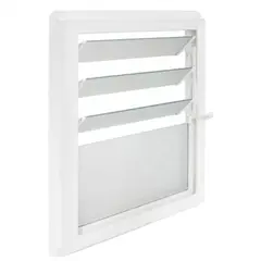 WINTEC - Ventana monolítica celosía PVC americano klassik 46x55 blanco