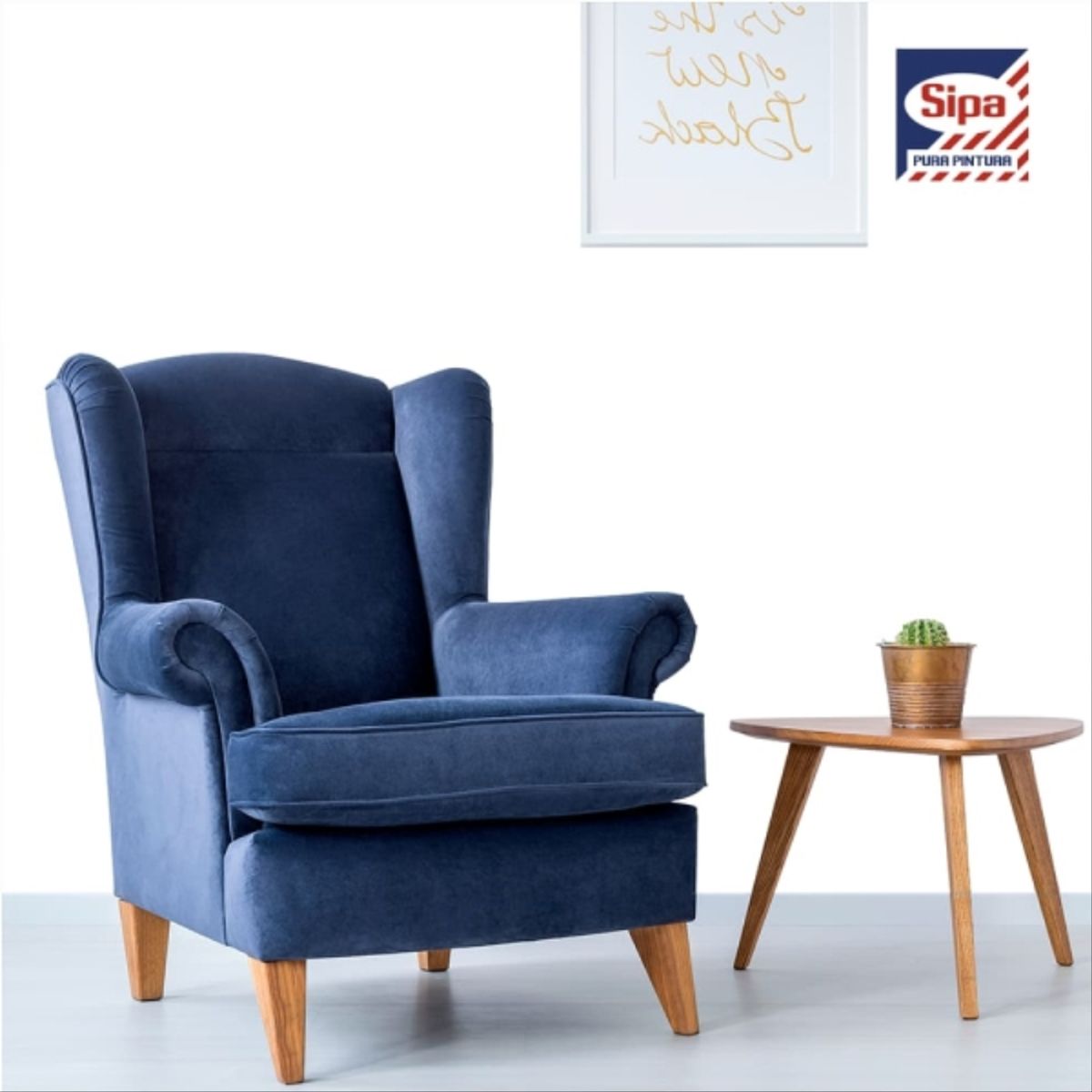 SIPA - Esmalte al agua semibrillo blanco 4 gal