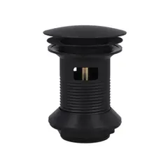 STRETTO - Desague lavamano pop up negro matte 1 1/4" con rebalse
