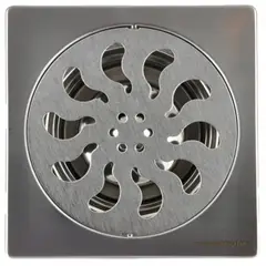 CORSOVALV - Pileta ac inoxidable 15x15 con rejilla redonda para receptaculo en obra